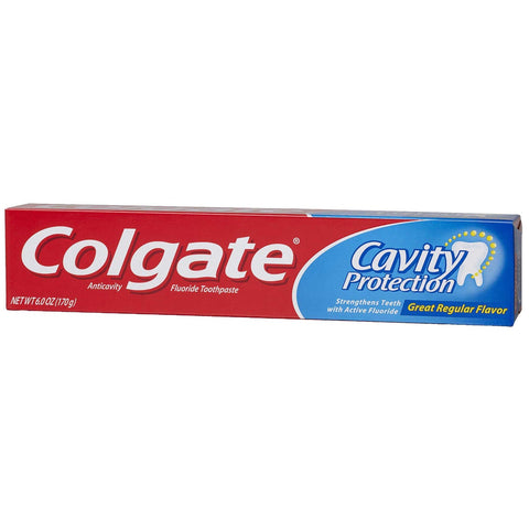 Colgate Regular Flavor Anticavity Toothpaste, 6 Ounce -- 24 per case.