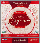 Maria and Ricardos Organic White Flour Tortilla, 12.13 Ounce -- 8 per case.