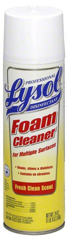Lysol Disinfectant Foam Cleaner Aerosol Can, 24 Ounce -- 12 per case
