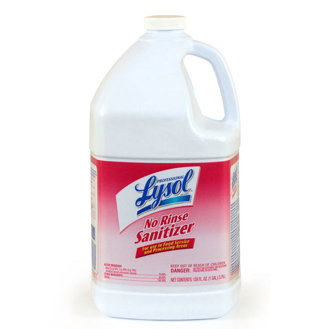 Frenchs Reckitt Benckiser Lysol Concentrate No Rinse Sanitizer, 1 Gallon Plastic Bottles -- 4 per case.