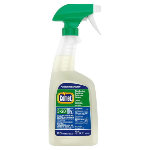Comet Professional Disinfectant Bath Cleaner, 32 oz Trigger Bottle, 8/Carton