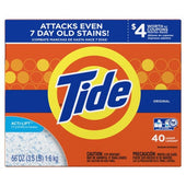 Tide Original Scent High Efficiency Turbo Powder Laundry Detergent, 56 Ounce -- 4 per case.