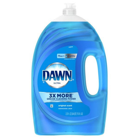 Dawn Original Regular Dishwashing Liquid, 75 Fluid Ounce -- 6 per case.
