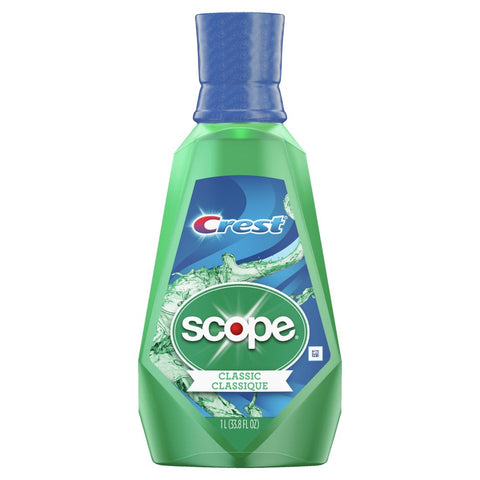 Scope Classic Original Mint Mouthwash, 33.8 Fluid Ounce -- 6 per case.
