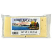 Green Bay Cheese Swiss Cube, 5 Pound.