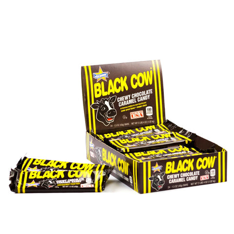 Black Cow Bar Candy, 1.5 Ounce - 24 per pack -- 12 packs per case.