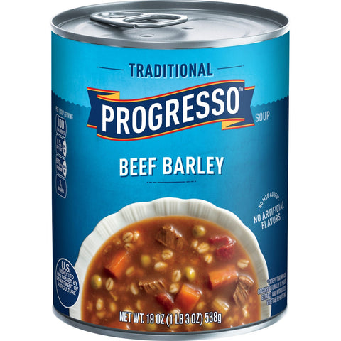 Progresso Traditional Beef Barley Soup, 19 Ounce -- 12 per case.