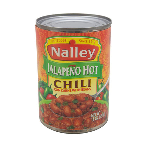 Nalley Jalapeno Hot Chili with Beans, 14 Ounce -- 24 per case