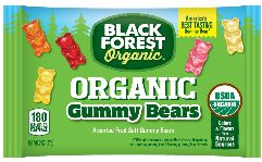 Black Forest Organic Gummy Bears, 2 Ounce -- 96 per case.