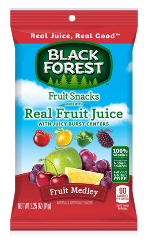 Black Forest Fruit Medley Liquid Filled Fruit Snacks, 2.25 Ounce -- 48 per case.