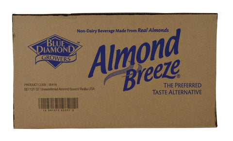 Almond Breeze Unsweetened Vanilla, Non Dairy Beverage, 32 Ounce -- 12 per case.