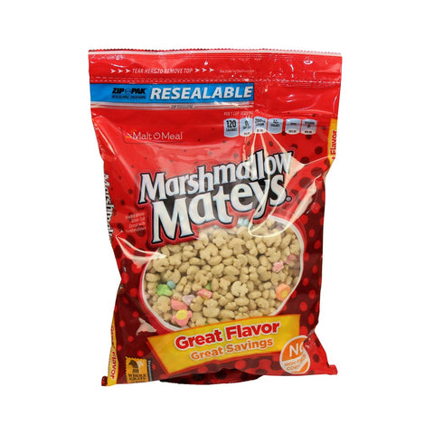 Malt-O-Meal Cold Cereal Marshmallow Mateys Small Bag 12 Ounce -- 12 per case.