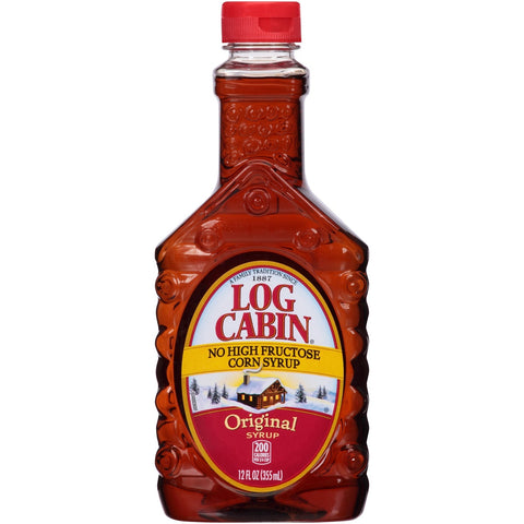 Pinnacle Log Cabin Syrup, Regular, 12 Ounce -- 12 per case.