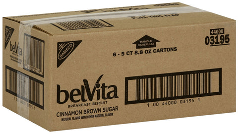 Nabisco Belvita Cinnamon Brown Sugar Cookies, 1.76 Ounce -- 30 per case.