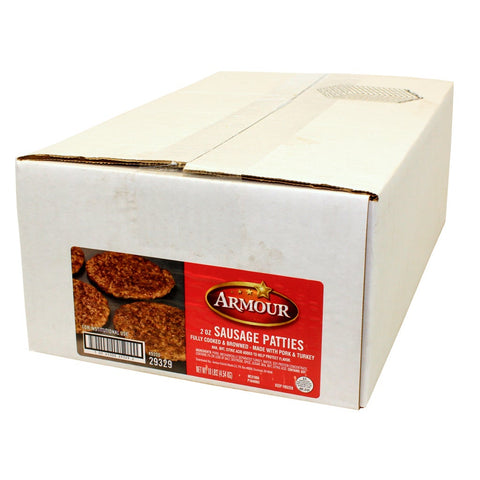 Armour Cooked Sausage Patty, 2 ounce -- 80 per case