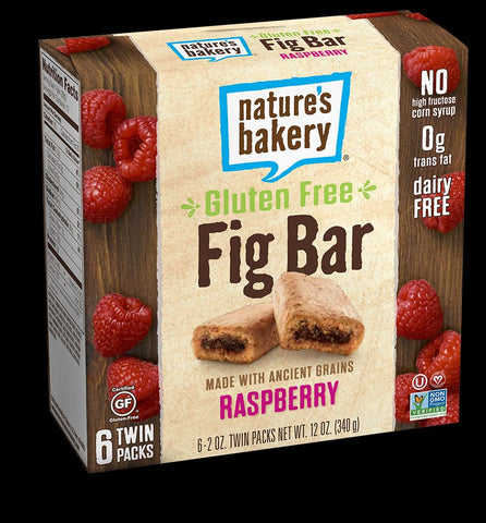 Natures Bakery Gluten Free Raspberry Fig Bar -- 36 per case.