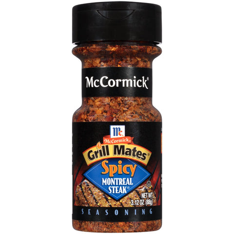 Grill Mates Spicy Montreal Steak Seasoning, 3.12 Ounce -- 72 per case.