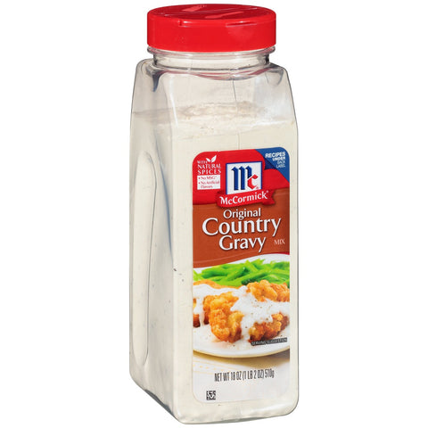 McCormick Country Gravy Mix, 18 Ounce -- 12 per case.