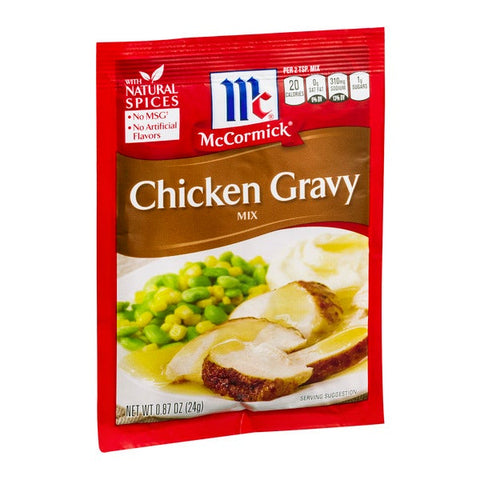 Mccormick Chicken Gravy Mix, 0.87 Ounce -- 24 per case.