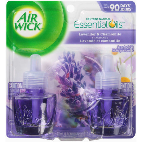 Air Wick Scented Oil Refill, Lavender & Chamomile, .67oz, 2/Pack