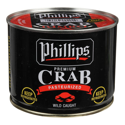 Phillips Seafood Jumbo Crab Meat, 1 pound can -- 6 per case