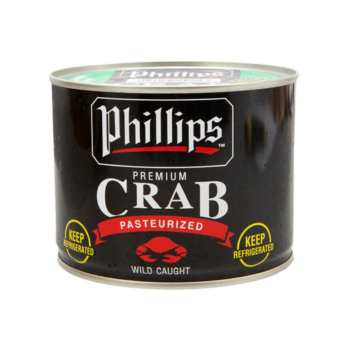 Phillips Seafood Lump Crab Meat, 1 pound can -- 6 per case