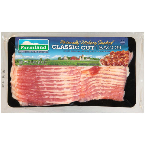 Farmland Original Hickory Smoked Bacon, 1 Pound -- 24 per case.