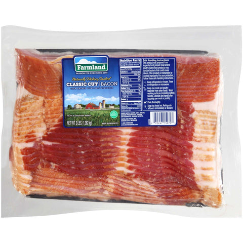 Farmland Tray Pack Bacon, 3 Pound -- 12 per case.