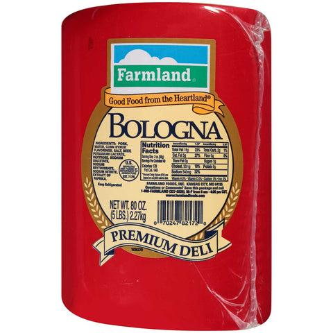 Farmland Premium Deli Meat Bologna, 5 Pound -- 2 per case.