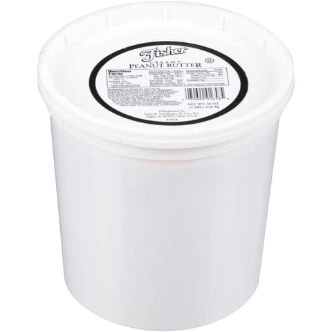 Fisher Creamy Peanut Butter, 5 Pound -- 6 per case.