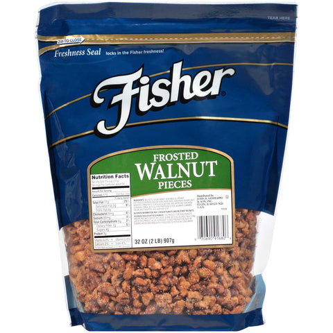 Fisher Chefs Naturals Frosted Medium Walnut Piece, 2 Pound -- 3 per case.