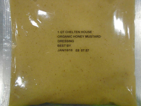 Chelten House Organic Honey Mustard Dressing, 1 Quart -- 8 per case.
