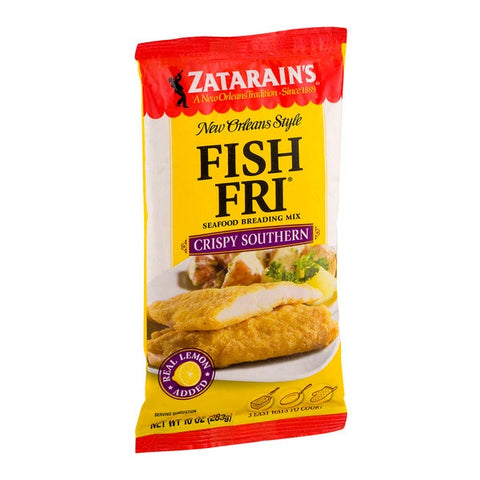 Zatarains Breading Crispy Seasoned Fish Fry, 10 Ounce -- 12 per case.