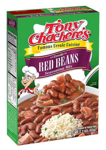 Tony Chacheres Red Bean Seasoning without Rice, 8 Ounce -- 12 per case.