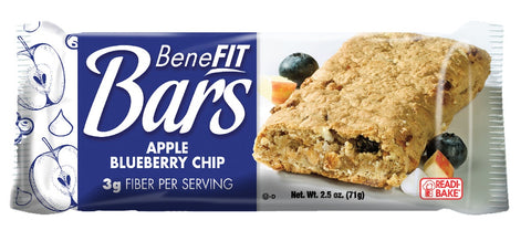 Readi Bake Benefit Apple Blueberry Chip Bar, 2.5 Ounce -- 48 per case.