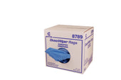 Chix DuraWipe General Purpose Towels, 14 x 14, Wood-Pulp/Polyester, Blue, 250/Carton