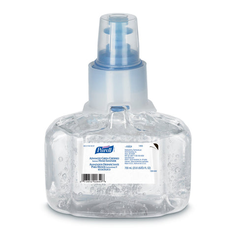 PURELL Advanced Green Certified Instant Hand Sanitizer Refill Gel, 700 mL, 3/Carton