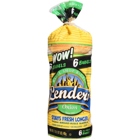 Pinnacle Foods Lenders Refrigerated Onion Bagel, 2.85 Ounce -- 12 per case.