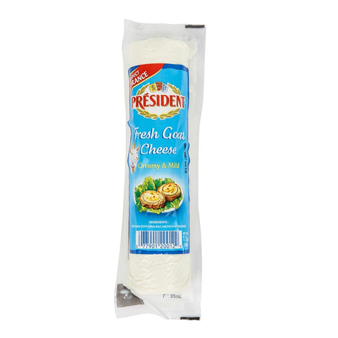President Plain Fresh Goat Cheese Log, 11 Ounce -- 6 per case.