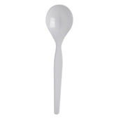 Dixie Plastic Cutlery, Heavyweight Soup Spoons, White, 1000/Carton