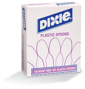 Dixie Plastic Cutlery, Heavy Mediumweight Soup Spoon, 100-Pieces/Box