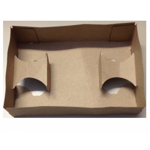 Dixie Kraft Carryout Tray, 6.75 x 10 x 2.5 inch -- 250 per case.