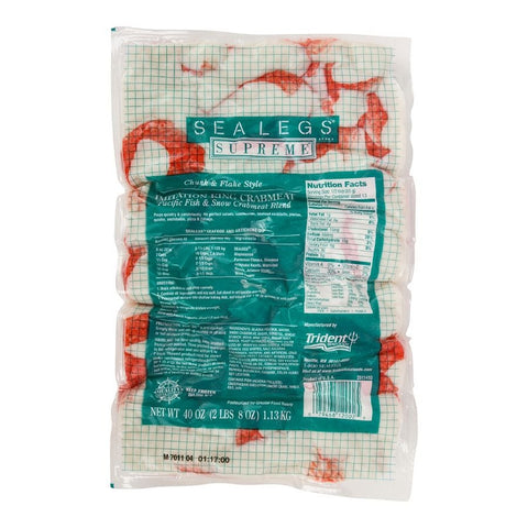 Trident Seafoods SEA LEGS Supreme Imitation Crab Salad, 2.5 Pound -- 4 per case