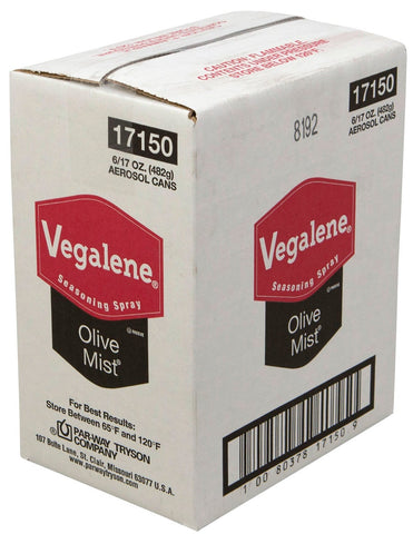 Vegalene Olive Mist Seasoning and Pan Spray, 17 Ounce -- 6 per case.