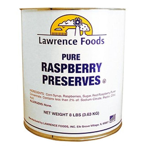 Lawrence Foods Raspberry Preserve, 8 Pound -- 6 per case