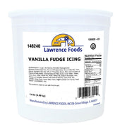 Lawrence Foods Vanilla Fudge Icing, 11 Pound -- 2 per case