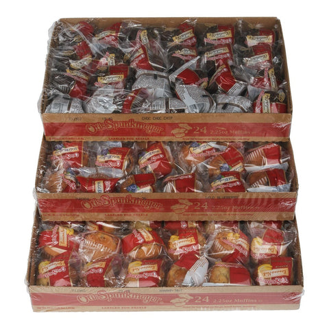 Otis Spunkmeyer Delicious Essentials Mixed Muffin, 2.25 Ounce -- 96 per case.