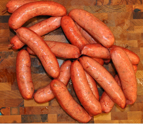Syracuse Fully Cooked Jalapeno Smoked Sausage With Cheese, 3.2 Ounces per Link, 10 Pounds - 1 each
