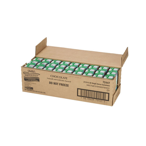 Hormel Healthlabs Thick and Easy Chocolate Thickened Dairy Beverage, 8 Ounce -- 27 per case.