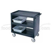 Cambro Open Side Standard Service Cart, Slate Blue, 37 1/4 x 21 1/2 x 34 5/8 inch.